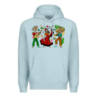 Blue Mist Mexican Skeletons Premium Hoodie - texasbilliewilder
