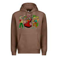 Chestnut Mexican Skeletons Premium Hoodie - texasbilliewilder