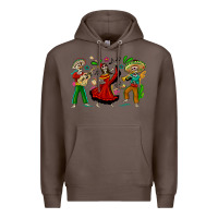 Coffee Mexican Skeletons Premium Hoodie - texasbilliewilder