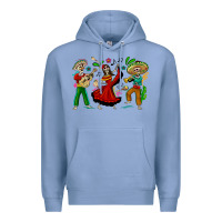Colony Blue Mexican Skeletons Premium Hoodie - texasbilliewilder