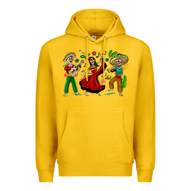 Mexican Skeletons Premium Hoodie by texasbilliewilder | Teevron