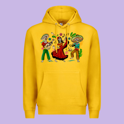 Mexican Skeletons Premium Hoodie Designed By Texasbilliewilder