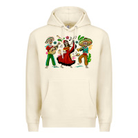 Sandshell Mexican Skeletons Premium Hoodie - texasbilliewilder
