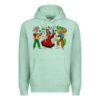Seafoam Mexican Skeletons Premium Hoodie - texasbilliewilder