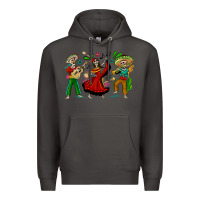 Smoke Mexican Skeletons Premium Hoodie - texasbilliewilder