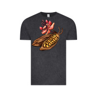Vintage Black cacao beans and flowers Vintage Tee - AdoDesignShop