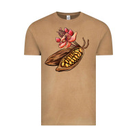 Vintage Camel cacao beans and flowers Vintage Tee - AdoDesignShop