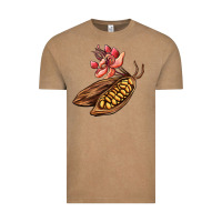 Vintage Coffee cacao beans and flowers Vintage Tee - AdoDesignShop