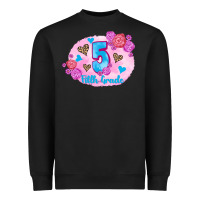 Black back to school flowers fifth grade 3200x2400 Heavyweight Sweatshirt - AdoDesignShop