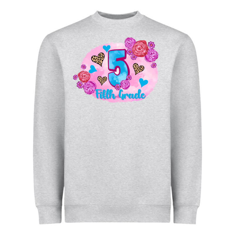 Back To School Flowers Fifth Grade 3200x2400 Heavyweight Sweatshirt by AdoDesignShop | Teevron
