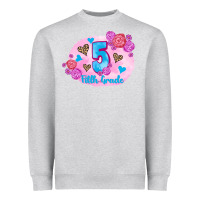 Heather Grey back to school flowers fifth grade 3200x2400 Heavyweight Sweatshirt - AdoDesignShop