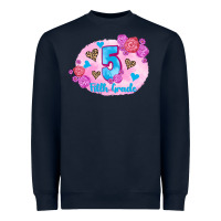 Navy back to school flowers fifth grade 3200x2400 Heavyweight Sweatshirt - AdoDesignShop