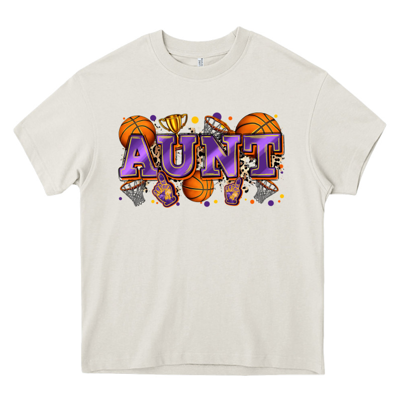 Aunt Basketball Heavy Core Tee by Zillion Design Studio | Teevron