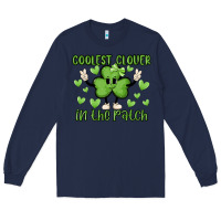 Navy coolest clover to pinch Long Sleeve Tee - MaliasSmallBusiness