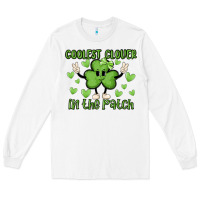 White coolest clover to pinch Long Sleeve Tee - MaliasSmallBusiness