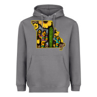 Storm Western Missouri Map Sunflower And Cactus Pattern Heavyweight Hoodie - Bettercallsaul