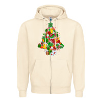 Sandshell nurse christmas tree Zipper Hoodie - MaliasSmallBusiness