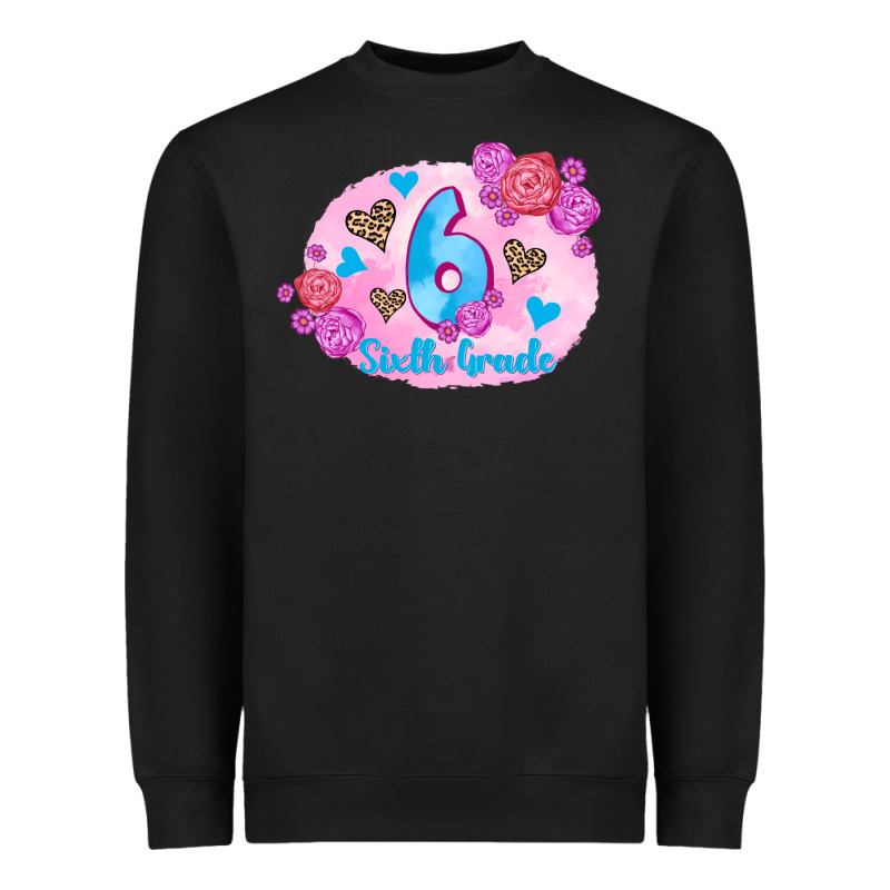 Back To School Flowers Sixth Grade 3200x2400 Heavyweight Sweatshirt by AdoDesignShop | Teevron
