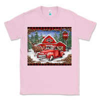 Christmas Farm Reindeer And Truck Classic Tee | Teevron