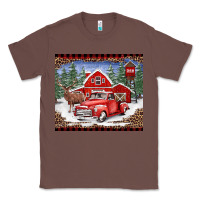 Chestnut Christmas farm reindeer and truck Classic Tee - BarkalooDesign