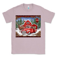 Lilac Christmas farm reindeer and truck Classic Tee - BarkalooDesign