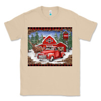 Mushroom Christmas farm reindeer and truck Classic Tee - BarkalooDesign