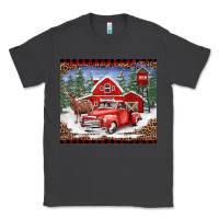 Smoke Christmas farm reindeer and truck Classic Tee - BarkalooDesign