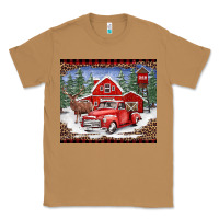 Toasted Coconut Christmas farm reindeer and truck Classic Tee - BarkalooDesign