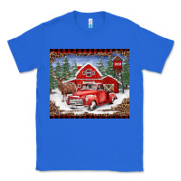True Royal Christmas farm reindeer and truck Classic Tee - BarkalooDesign