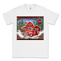 White Christmas farm reindeer and truck Classic Tee - BarkalooDesign