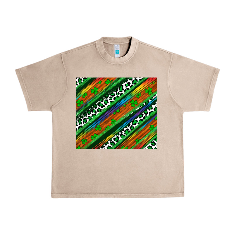 St Patricks Day Leopard Rainbow Urban Heavy Tee by Artiststas | Teevron