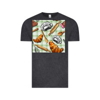 Vintage Black chef tools seamless pattern Vintage Tee - BundleAndBundleShop