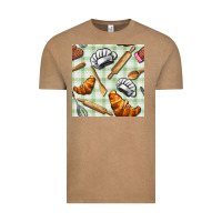 Vintage Coffee chef tools seamless pattern Vintage Tee - BundleAndBundleShop