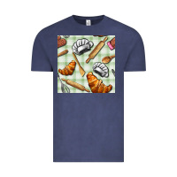 Vintage Denim chef tools seamless pattern Vintage Tee - BundleAndBundleShop