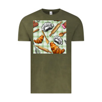 Vintage Olive chef tools seamless pattern Vintage Tee - BundleAndBundleShop