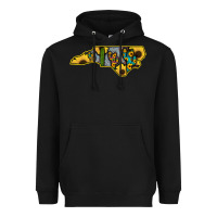 Black Western North Carolina Map Sunflower Heavyweight Hoodie - Bettercallsaul