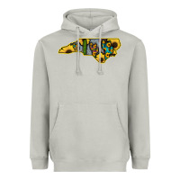 Moon Dust Western North Carolina Map Sunflower Heavyweight Hoodie - Bettercallsaul