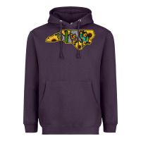 Plum Western North Carolina Map Sunflower Heavyweight Hoodie - Bettercallsaul