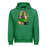 Emerald St. Patrick's Day animal truck Urban Hoodie - CowGirlArtShop