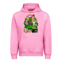Fuchsia Pink St. Patrick's Day animal truck Urban Hoodie - CowGirlArtShop