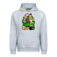 Heather Grey St. Patrick's Day animal truck Urban Hoodie - CowGirlArtShop