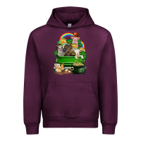 Mauve Wine St. Patrick's Day animal truck Urban Hoodie - CowGirlArtShop
