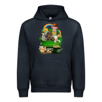 Navy St. Patrick's Day animal truck Urban Hoodie - CowGirlArtShop