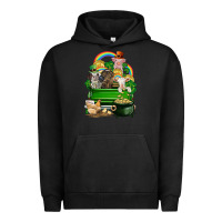 Pigment Black St. Patrick's Day animal truck Urban Hoodie - CowGirlArtShop