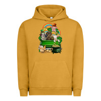 Pigment Peanut Butter St. Patrick's Day animal truck Urban Hoodie - CowGirlArtShop