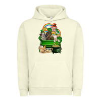 Pigment Pistachio St. Patrick's Day animal truck Urban Hoodie - CowGirlArtShop