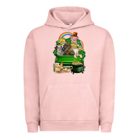 Pigment Salmon St. Patrick's Day animal truck Urban Hoodie - CowGirlArtShop