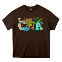 Chocolate Brown summer cna Heavy Core Tee - texasbilliewilder