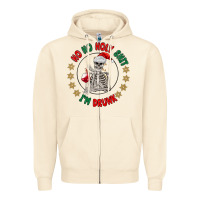 Sandshell ho ho holly shit skeleton santa Zipper Hoodie - MaliasSmallBusiness