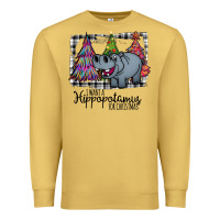 Antique Gold I Want Hippopotamus For Christmas Premium Sweatshirt - Bettercallsaul